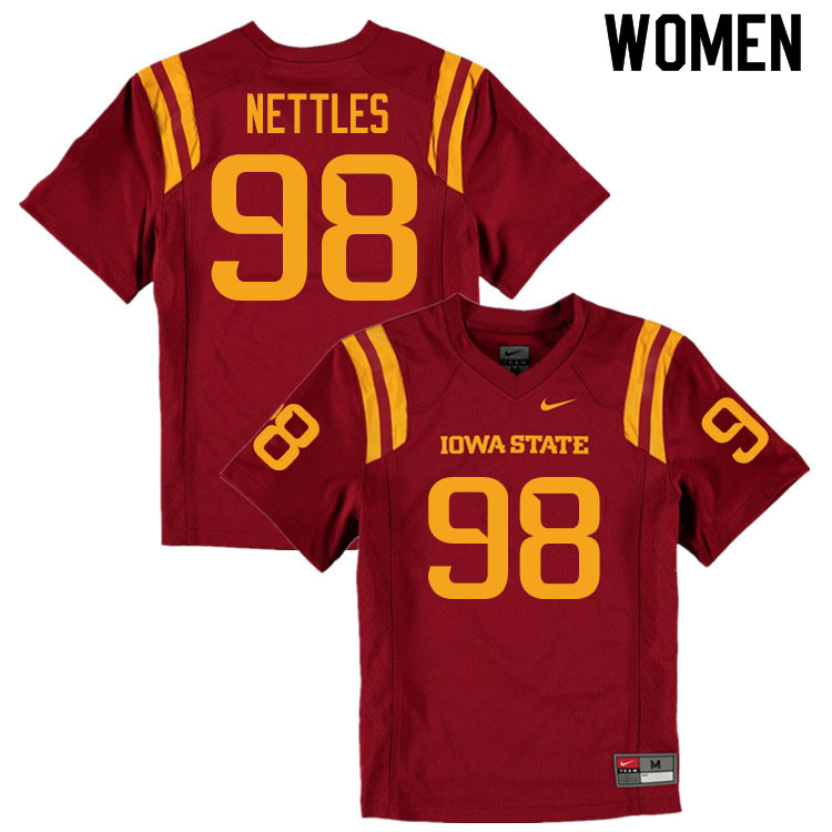 Women #98 Brian Papazian Iowa State Cyclones College Football Jerseys Sale-Cardinal